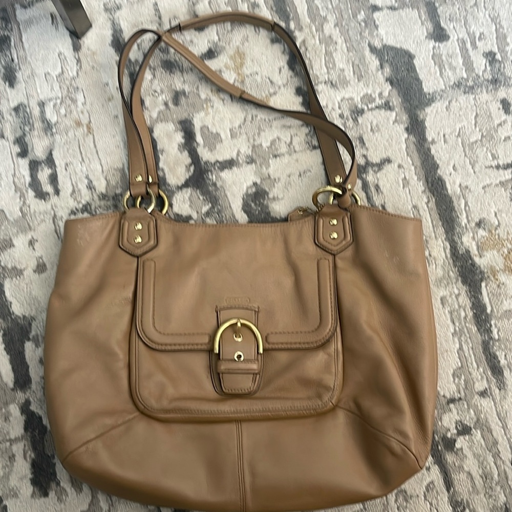 Coach Brown, leather bag